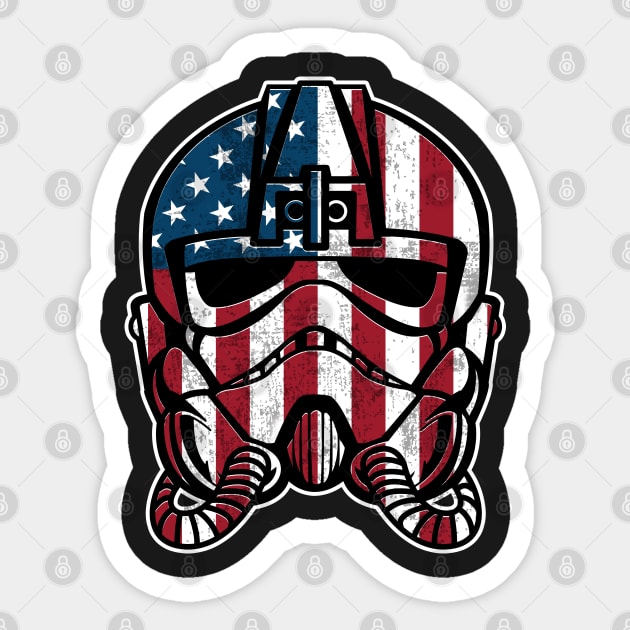 Patriot Pilot Sticker by MatamorosGraphicDesign